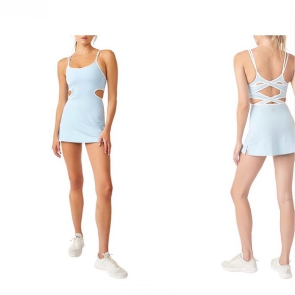 FP Movement by Free People Pants - NWT Free People FP Movement One More Serve Onesie MEDITERRANEAN COMBO XL Tennis
